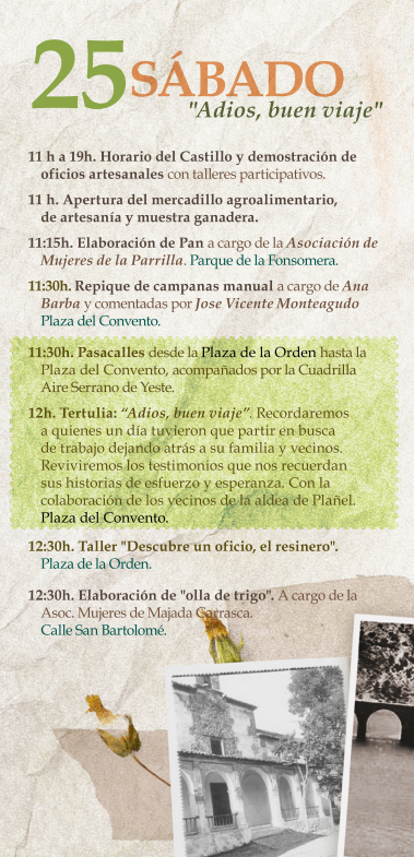 Programa de la Feria de Tradiciones Populares de Yeste