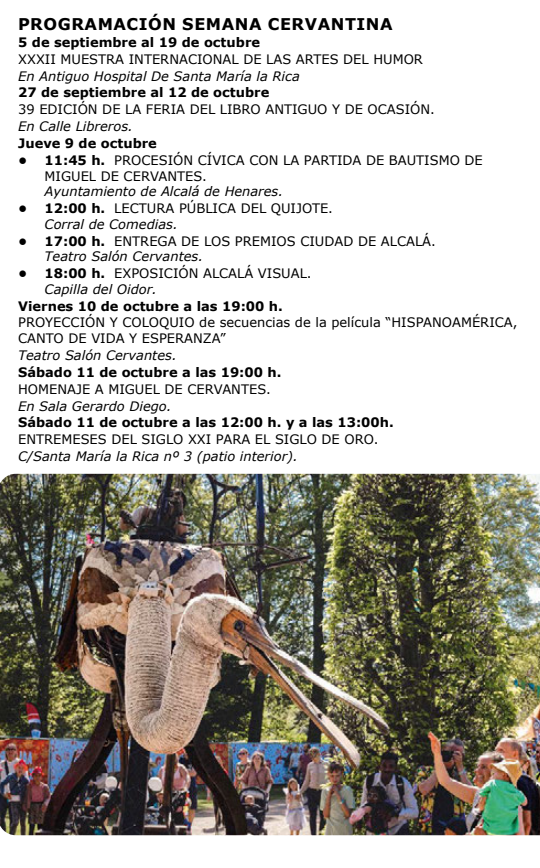 programa actividades mercado medieval alcala