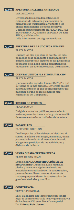 programa cuando es que dia donde horarios