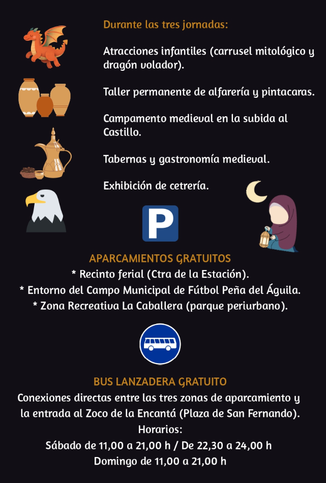 Programacion del Zoco de la Encanta en Almodovar del Rio