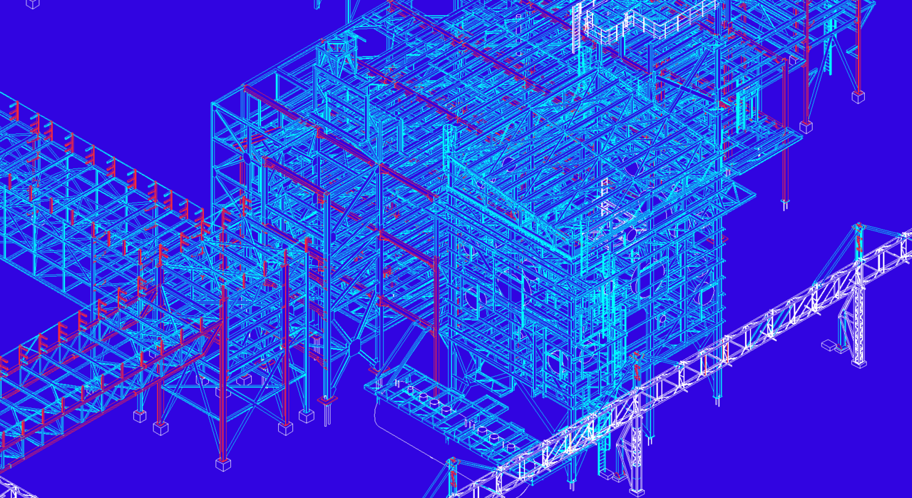 Modélisation zoom Bâtiment process usine agro-alimentaire - FRANCE