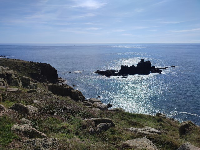 Land's End: hier stoßen Ärmelkanal und Atlantik aufeinander