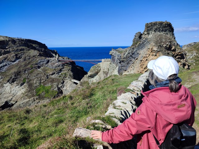 Blick auf Tintagel Castle