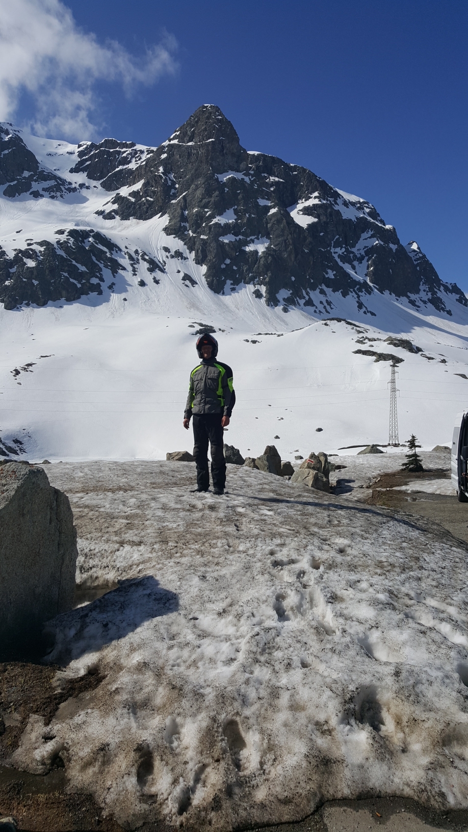 Hier gab's noch viel Schnee und Eis.... 