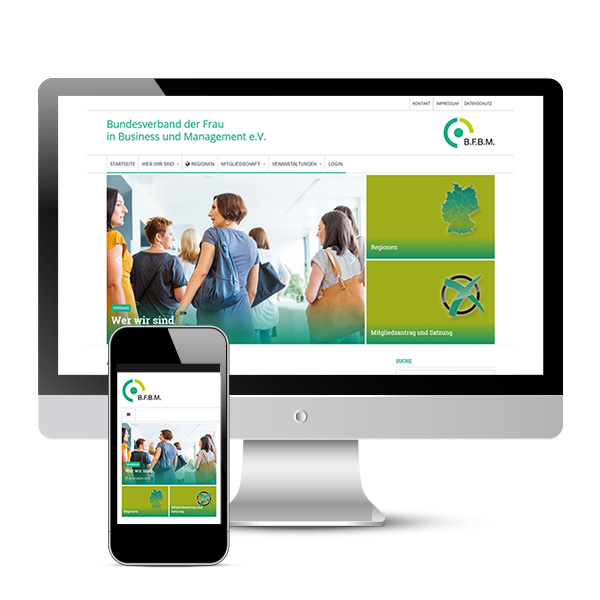 Website für das Businessnetzwerk B.F.B.M. - www.bfbm.de
