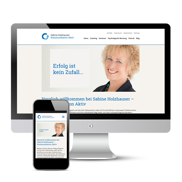 Website für Kommunikation Aktiv - Coaching, psychologische Beratung - www.kommunikation-aktiv.de (CMS Wordpress)