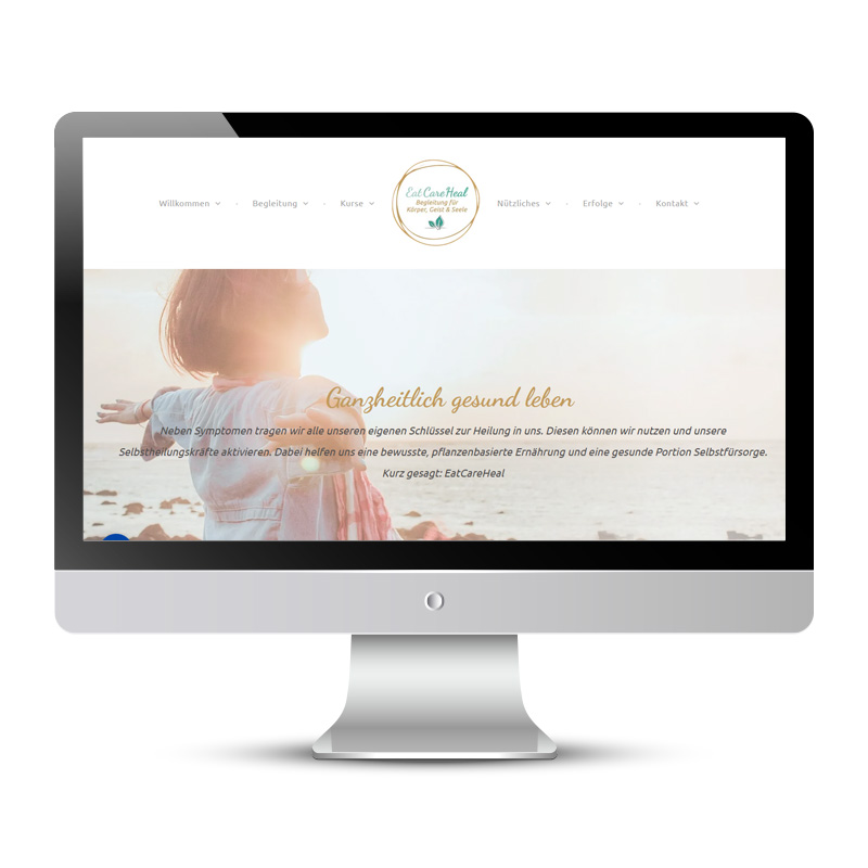 Webeseite Eat. Care. Heal - www.eatcareheal.de