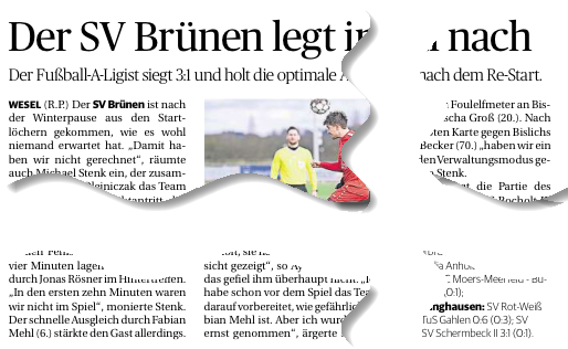 RP-Artikel: Nachbericht zum Brünen-Spiel