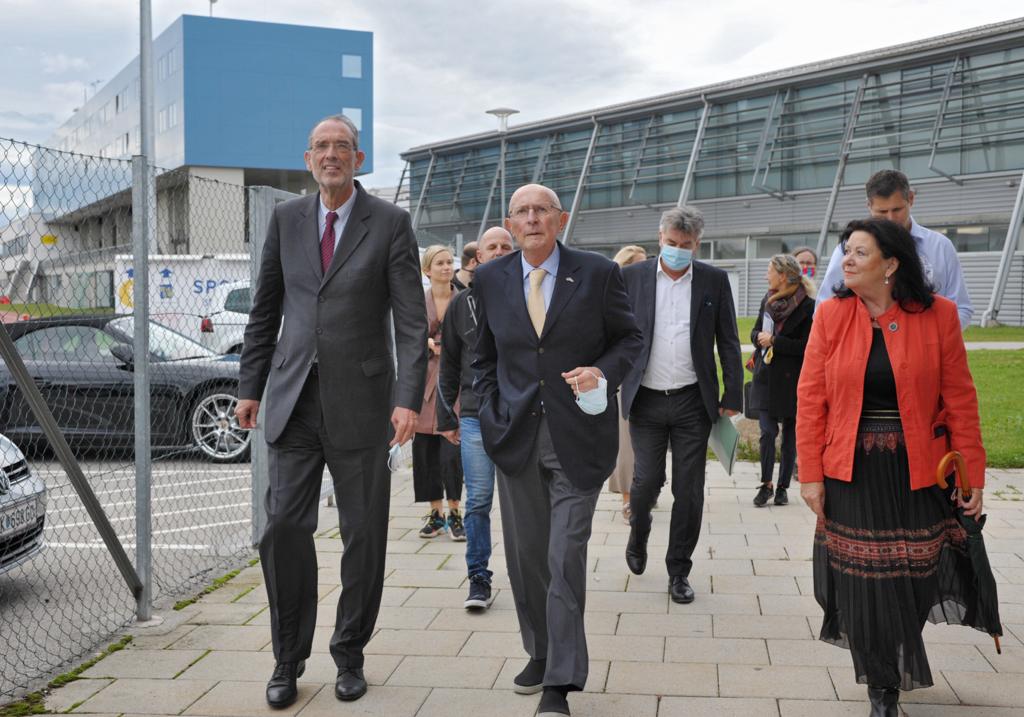 BM Dr. Werner Faßmann, NÖ SLZ Präsident Hubert Schreiner, HR Dir. Mag. Gabriele Schletz