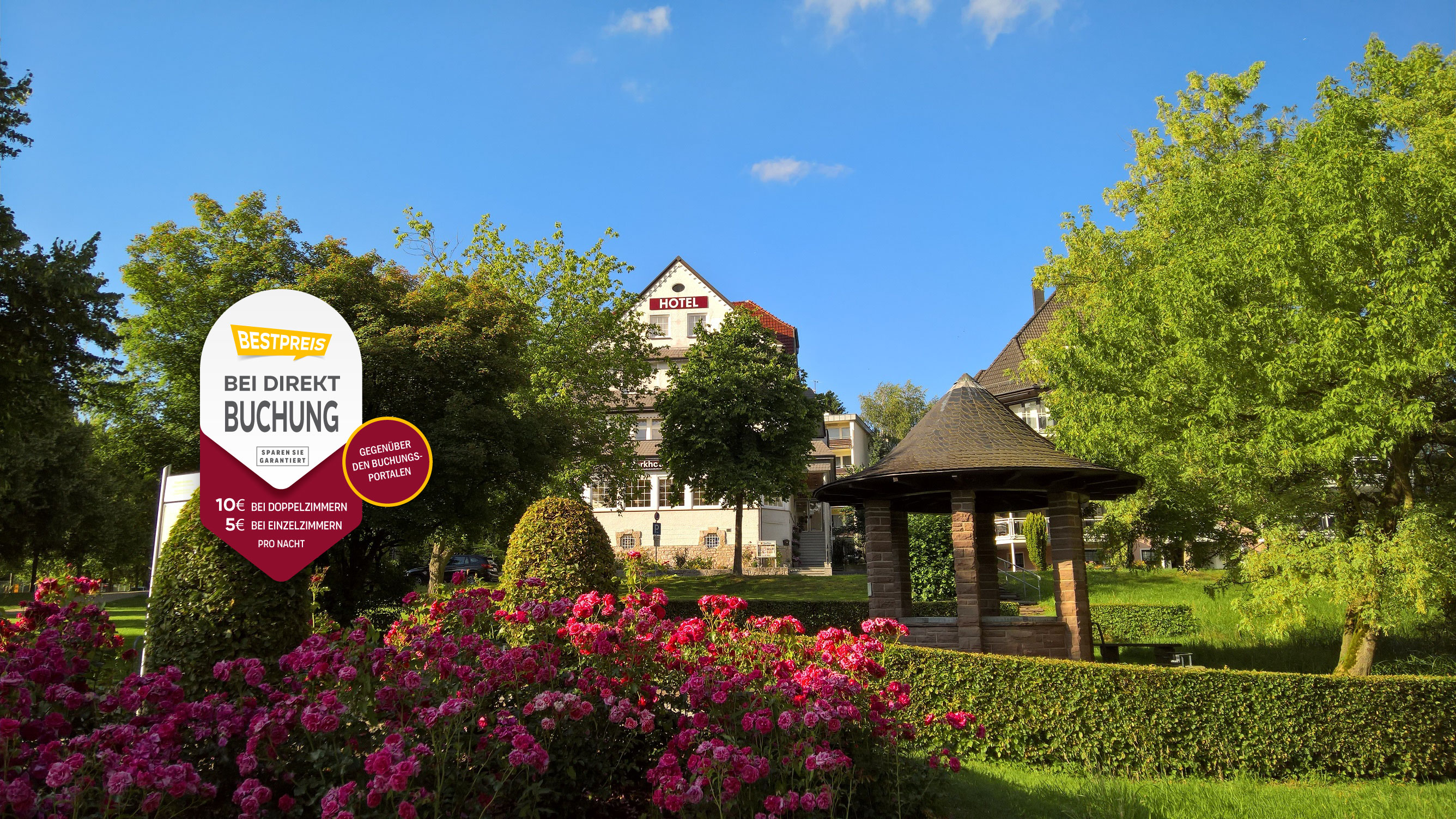 Hotel Nähe Reha-Zentrum Bad Pyrmont, Klinik Weser - Parkhotel Pyrmont