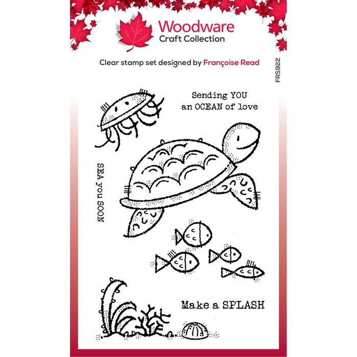 Woodware - Clear Stamps Singles Sea Turtle - Stempel Meeresschildkröte - Klarsichtstempel - FRS922