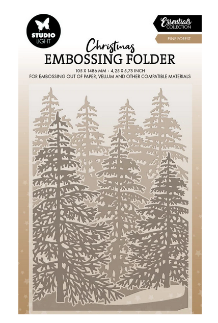 Studio Light – Embossing Folder – Pine Forest Christmas - SL-ES-EMB32
