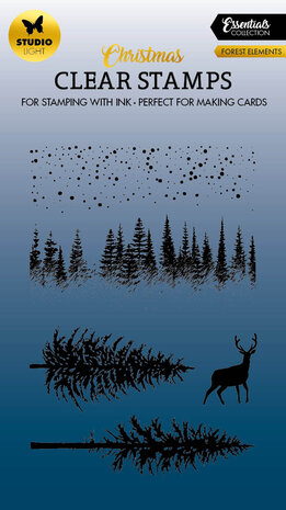 Studio Light - Stempel - Forest Elements Christmas Essentials Clear Stamps - SL-ES-STAMP479