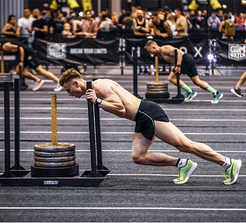 sled push hyrox crossfit Chateaubourg