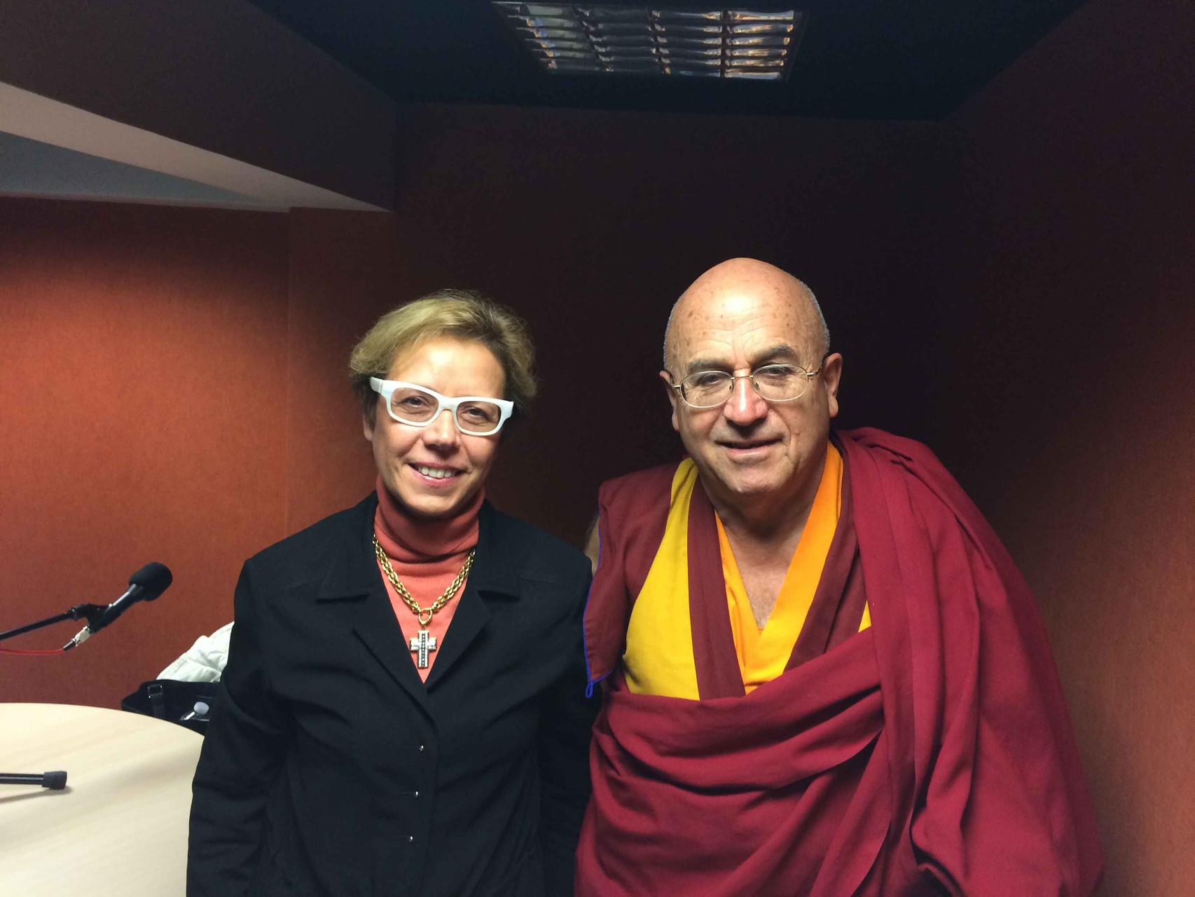 Shivani avec Matthieu Ricard