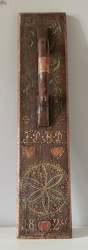 Scandinavian Mangle Board dated 1829