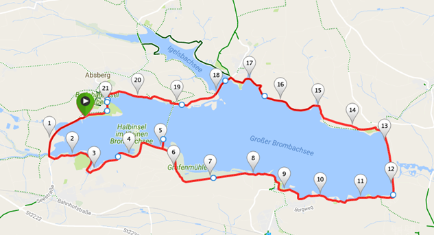 Rund um den Brombachsee am Sonntag, 9.April - lt-beinsteins Webseite!