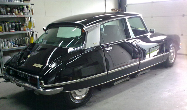 Citroën DS, pianolak zwart, intensief polijsten, paint correction, klassieke auto poetsen | A1 Car Cleaning