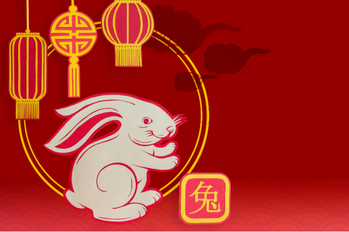 Chinees Nieuwjaar 2023: met dierenriem het konijn