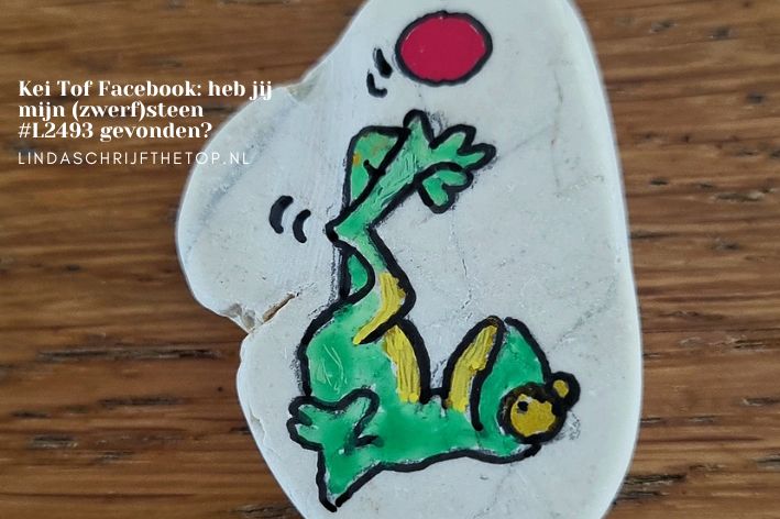 Kei Tof Facebook: heb jij mijn (zwerf)steen #L2493 gevonden?