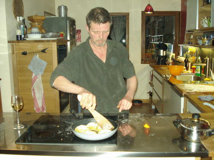 Walter am Kochen