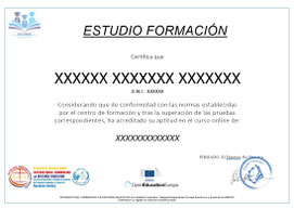 Titulación curso online certificado