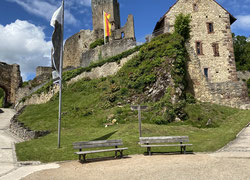 Burg Rötteln während der Segway-Tour in Lörrach