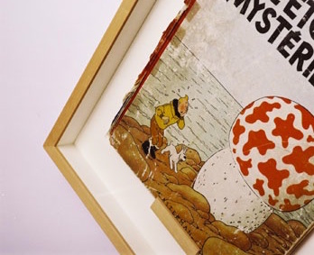 Tintin Erstausgabe Distanzrahmen bei Pass'Partout Bilderrahmen Wien