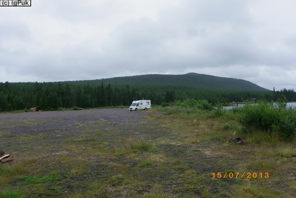Rastplatz am Uddjaure bei Arjeplog