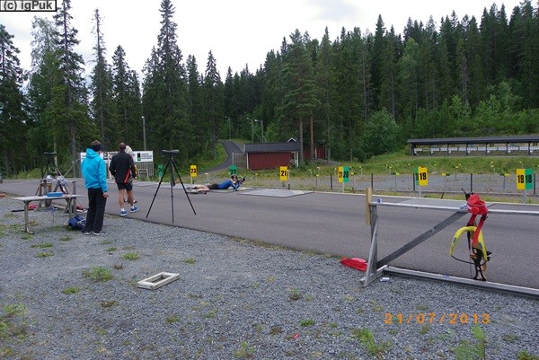 Hallstaberget Solleftea Training schwed. Biatholnnationalmannschaft