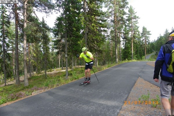 Hallstaberget Solleftea Training schwed. Biatholnnationalmannschaft