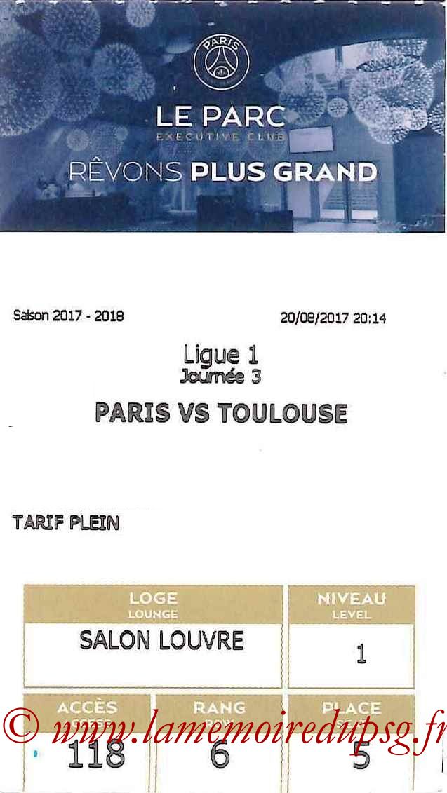 2017-08-20  PSG-Toulouse (3ème L1, E-ticket Executive club)