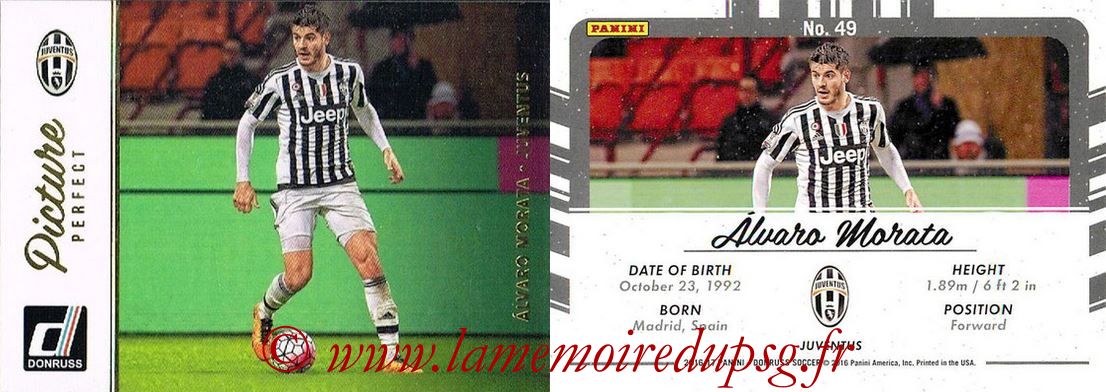 2016 - Panini Donruss Cards - N° PP49 - Alvaro MORATA (Juventus FC) (Picture Perfect)