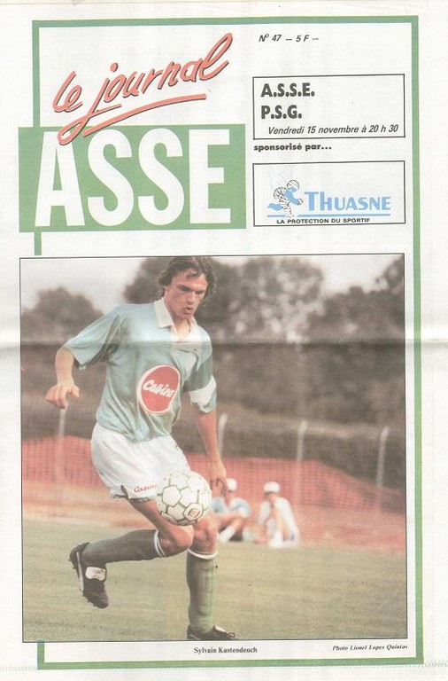 1991-11-15  Saint Etienne-PSG (18ème D1, ASSE Le journal N°47)