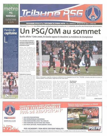 2009-03-15  PSG-Marseille (28ème L1, Tribune PSG N°13)