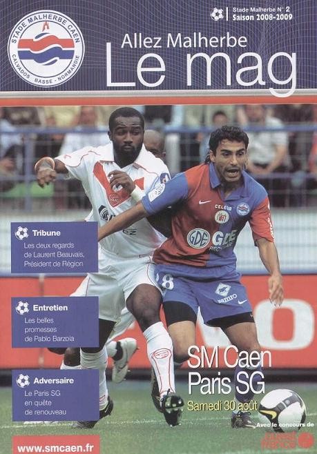 2008-08-30  Caen-PSG (4ème L1, Stade Malherbe N°2)