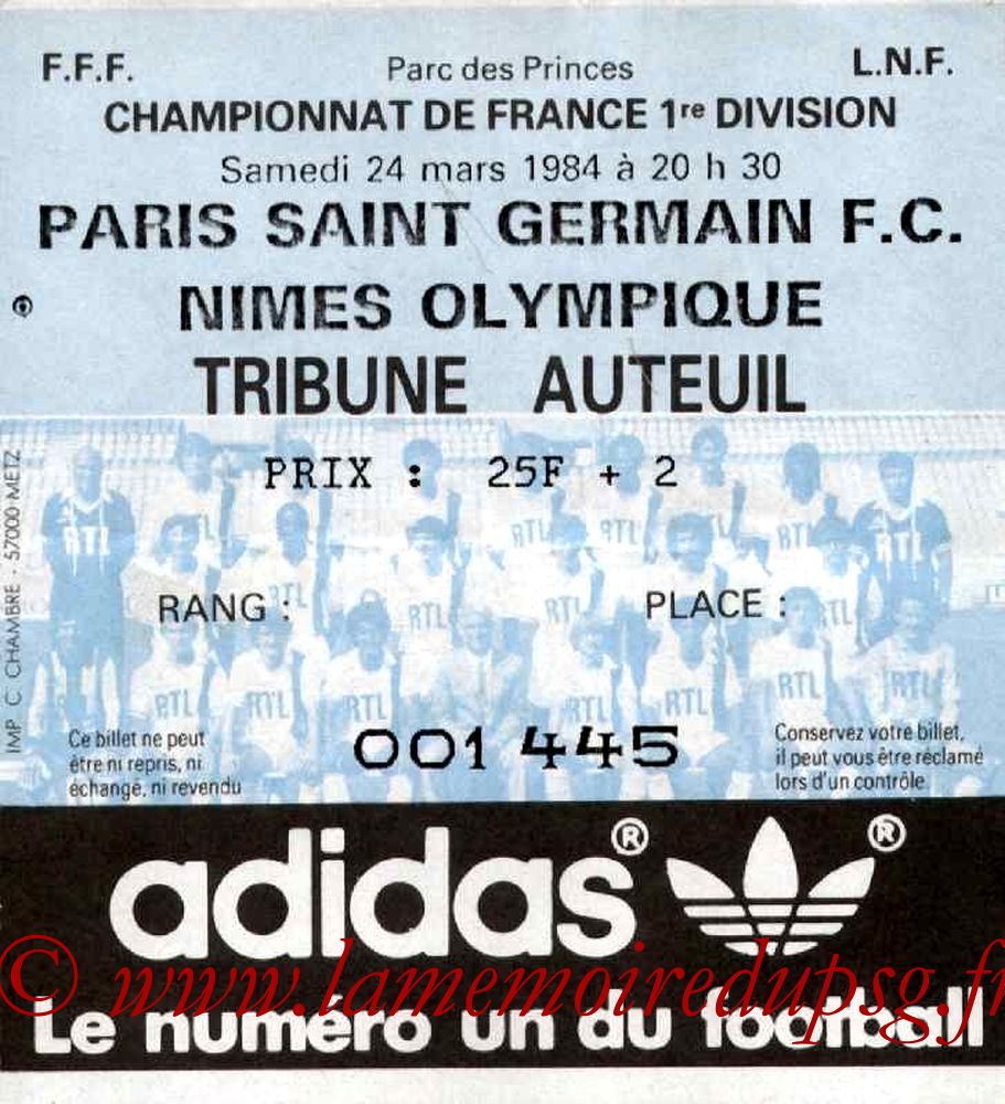 1984-03-24  PSG-Nîmes (32ème D1)