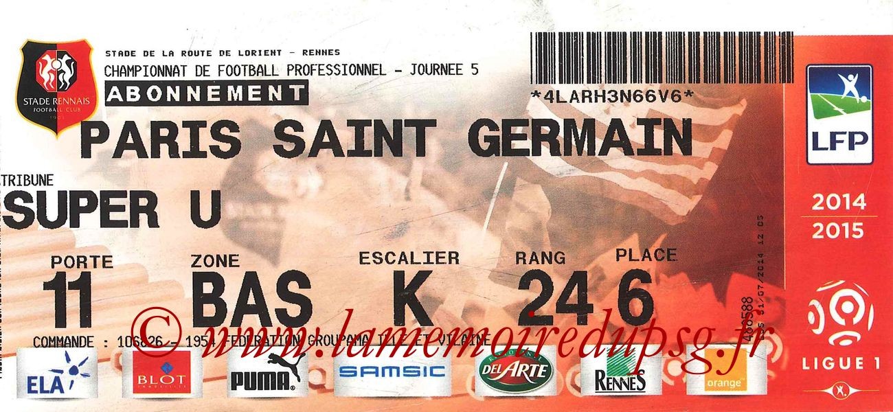 2014-09-13  Rennes-PSG (5ème L1)