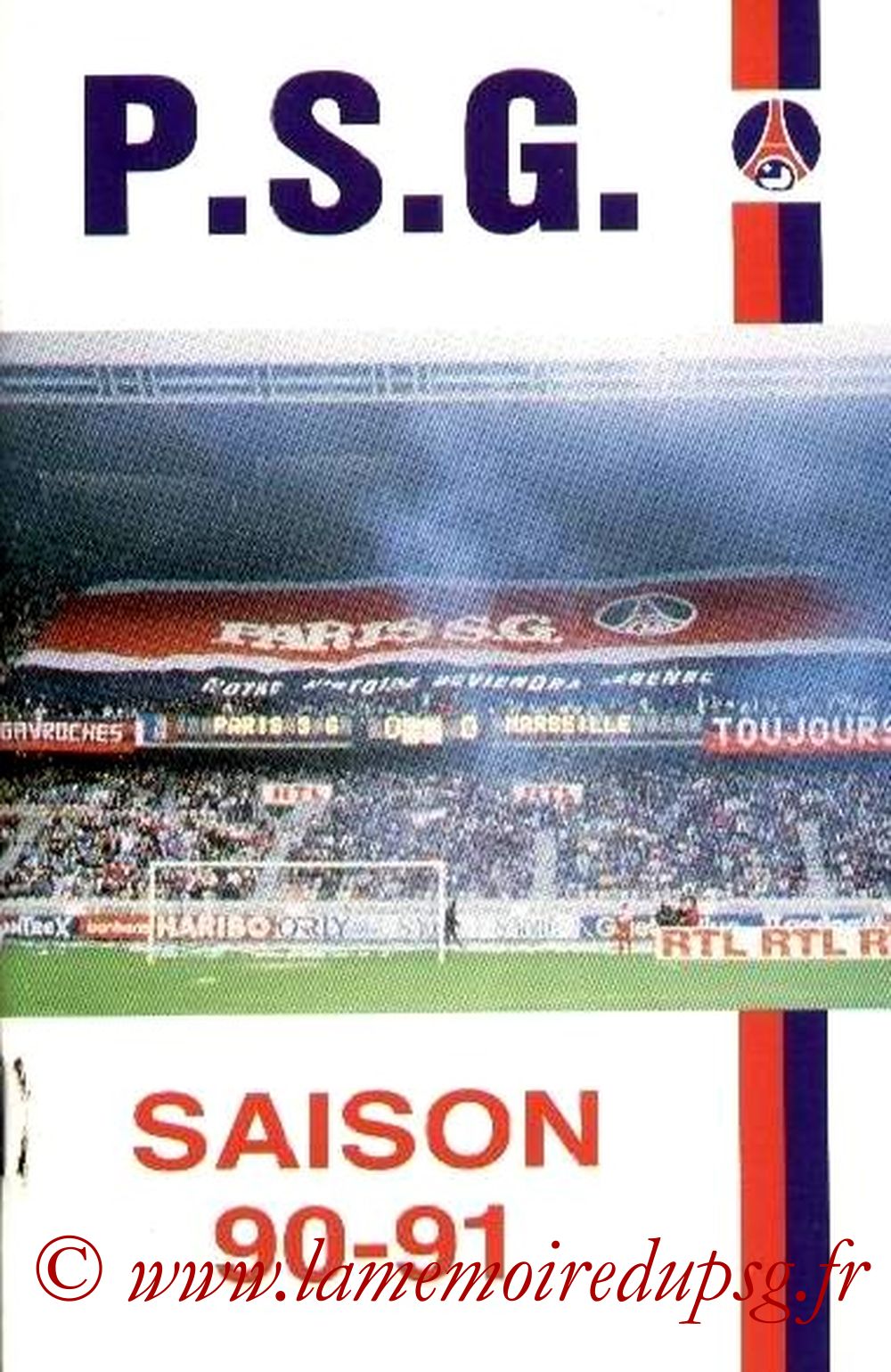 1990-91 - Guide de la Saison PSG