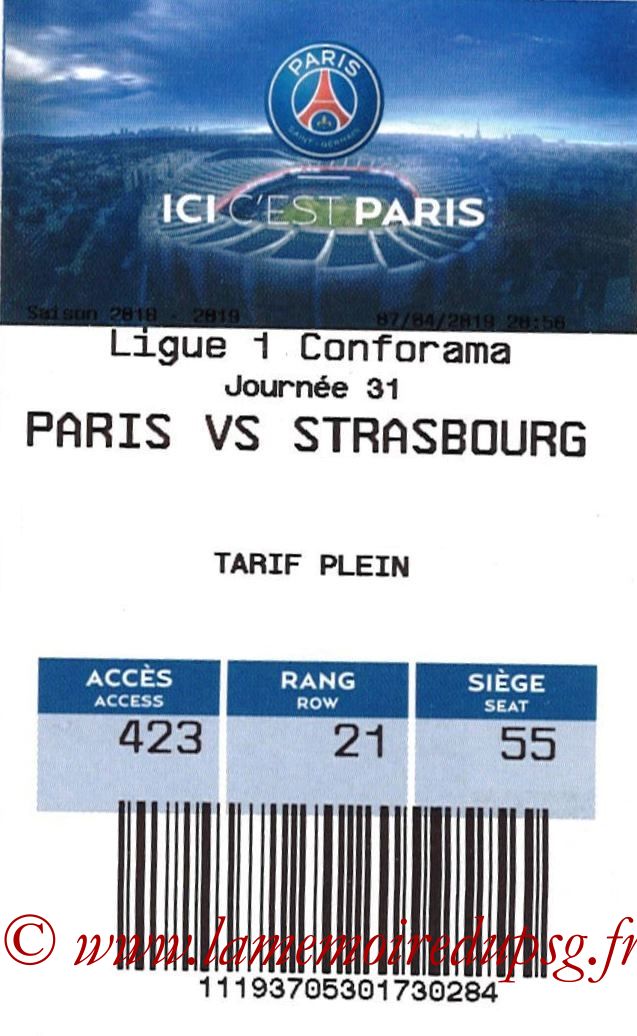 2019-04-07  PSG-Strasbourg (31ème L1, E-ticket)