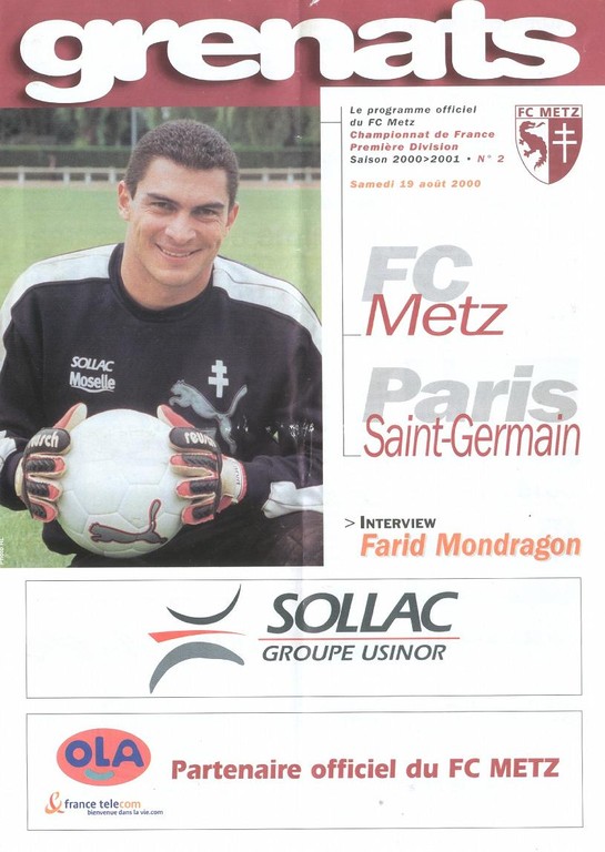 2000-08-19  Metz-PSG (4ème D1, Grenats N°2)