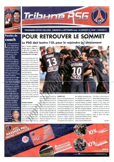 2009-09-20  PSG-Lyon (6ème L1, Tribune PSG)