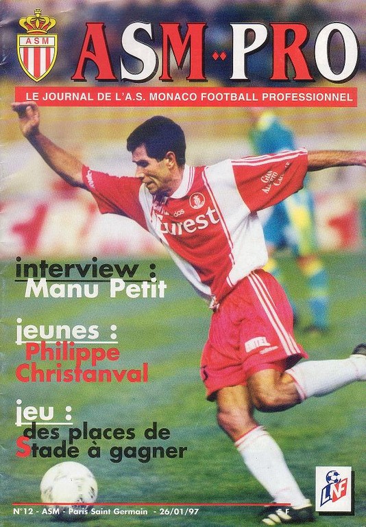 1997-01-26  Monaco-PSG (24ème D1, ASM Pro N°12)