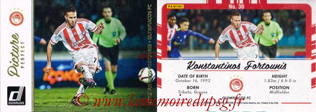 2016 - Panini Donruss Cards - N° PP36 - Konstantinos FORTOUNIS (Olympiacos FC) (Picture Perfect)