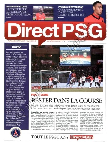 2011-02-12  PSG-Lens (23ème L1, Direct PSG N°10)