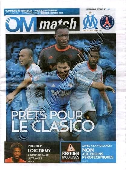 2012-10-07  Marseille-PSG (8ème L1, OM Match N°144)