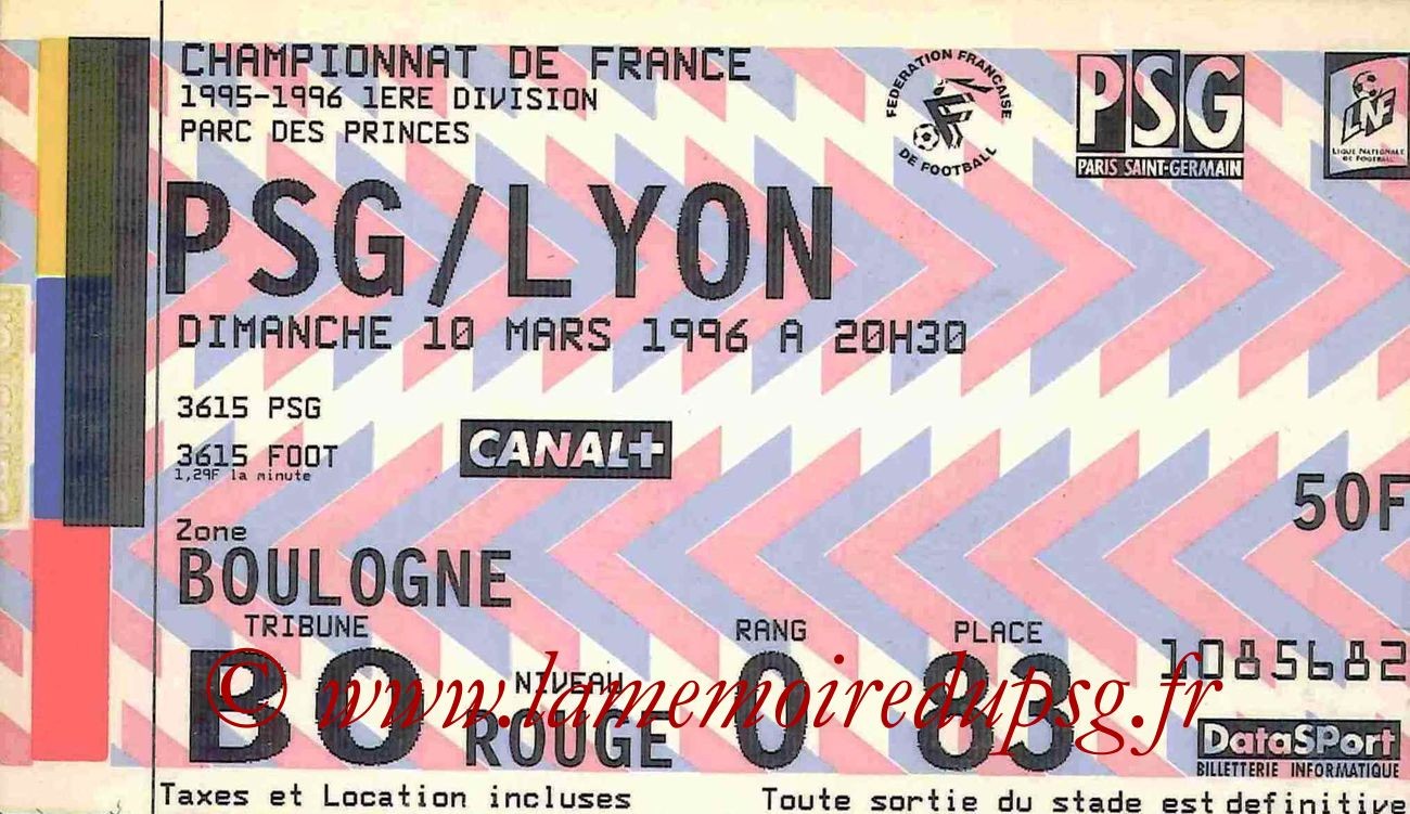 1996-03-10  PSG-Lyon (31ème D1)