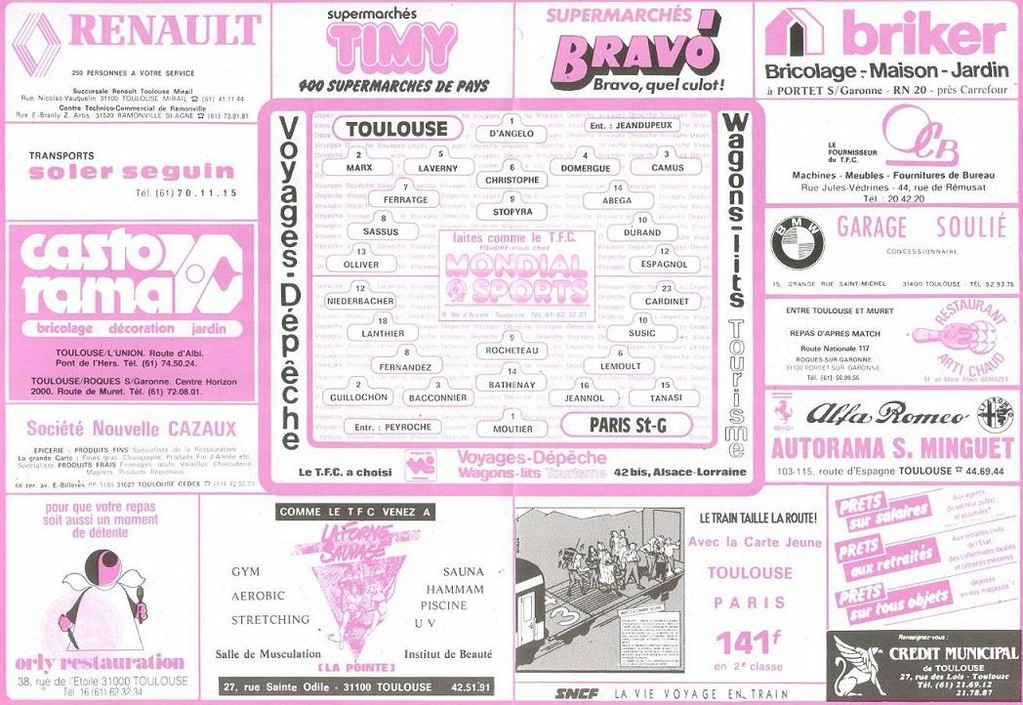1984-12-01  Toulouse-PSG (19ème D1, Feuille Officielle)