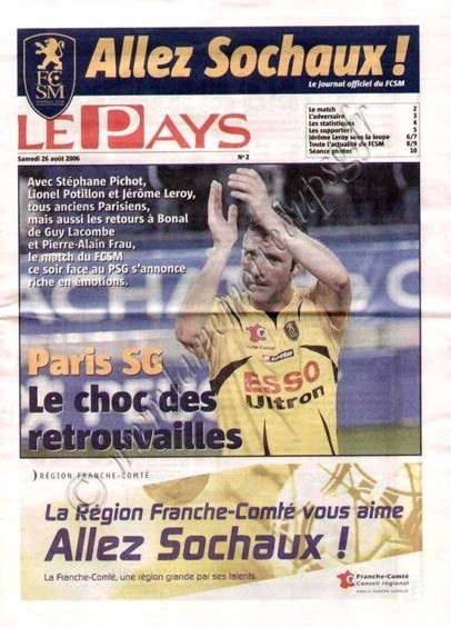 2006-08-26  Sochaux-PSG (4ème L1, Allez Sochaux N°2)