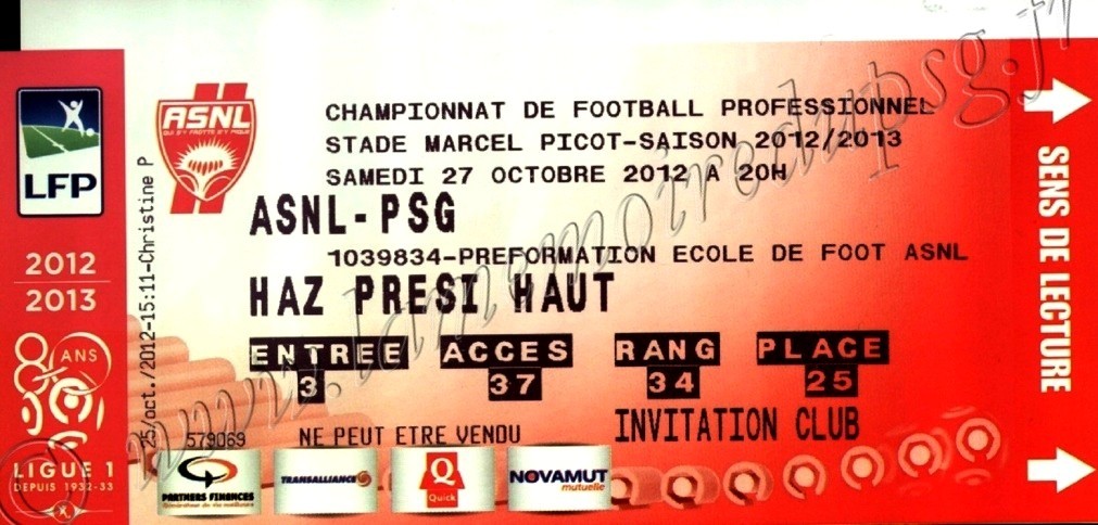 2012-10-27  Nancy-PSG (10ème L1)